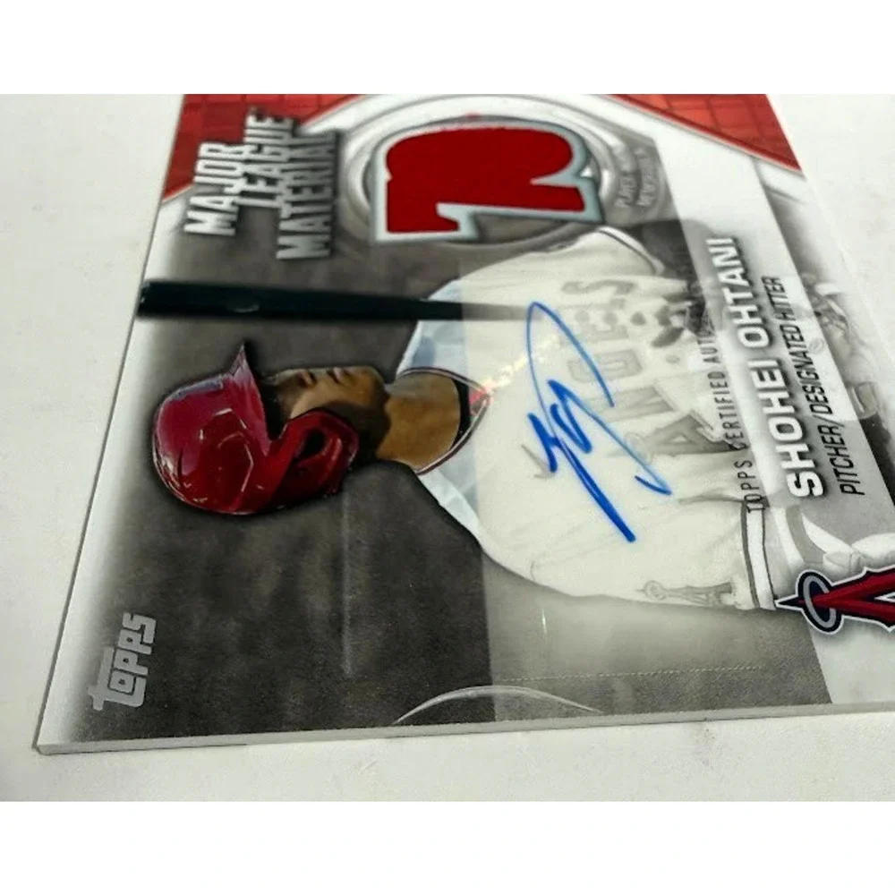 Shohei Ohtani 2021 Topps - Major League Material Autograph Relic Red /10 MLMA-SO